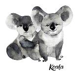 Australian Animals Watercolor Illustration Hand Drawn Wildlife Isolated on a White Background. Womb-Kat_Branch-Art Print