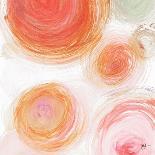Orange Contempo Light Circles-Kat Papa-Art Print