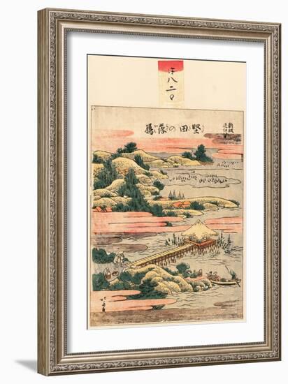 Katada No Rakugan-Katsushika Hokusai-Framed Giclee Print