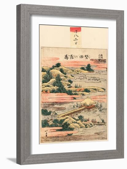 Katada No Rakugan-Katsushika Hokusai-Framed Giclee Print