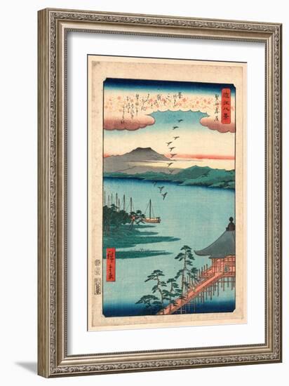 Katada No Rakugan-Utagawa Hiroshige-Framed Giclee Print