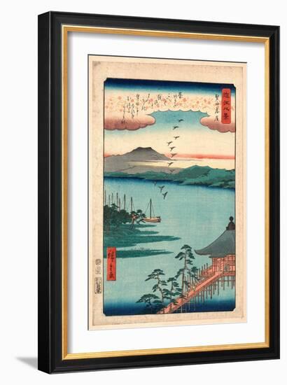 Katada No Rakugan-Utagawa Hiroshige-Framed Giclee Print