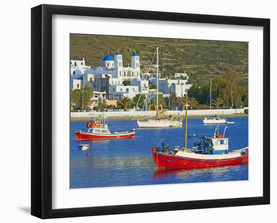 Katapola Port, Amorgos, Cyclades, Aegean, Greek Islands, Greece, Europe-Tuul-Framed Photographic Print