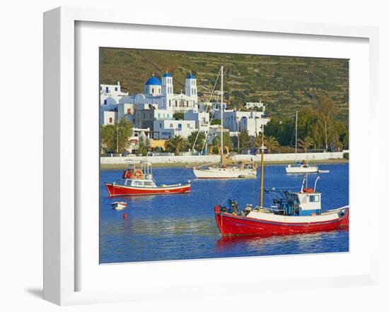 Katapola Port, Amorgos, Cyclades, Aegean, Greek Islands, Greece, Europe-Tuul-Framed Photographic Print