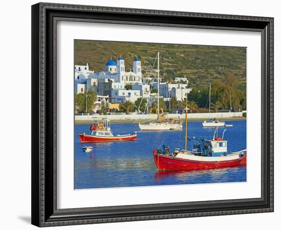 Katapola Port, Amorgos, Cyclades, Aegean, Greek Islands, Greece, Europe-Tuul-Framed Photographic Print