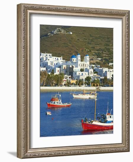 Katapola Port, Amorgos, Cyclades, Aegean, Greek Islands, Greece, Europe-Tuul-Framed Photographic Print