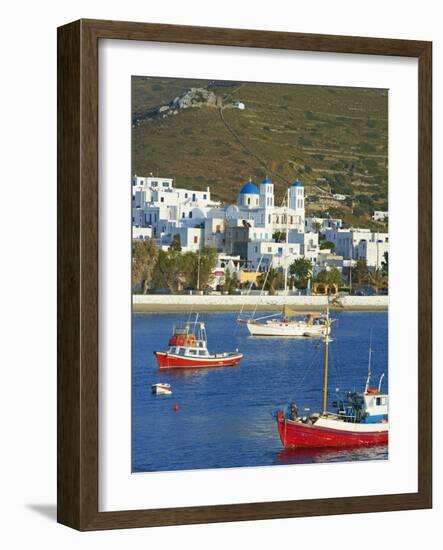 Katapola Port, Amorgos, Cyclades, Aegean, Greek Islands, Greece, Europe-Tuul-Framed Photographic Print