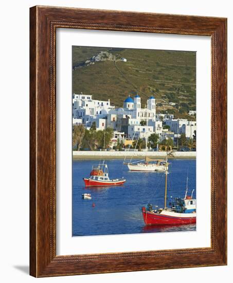 Katapola Port, Amorgos, Cyclades, Aegean, Greek Islands, Greece, Europe-Tuul-Framed Photographic Print