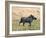 Katavi National Park, A Warthog Runs with its Tail in the Air, Tanzania-Nigel Pavitt-Framed Photographic Print