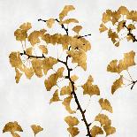 Gold Trees on Brown Panel II-Kate Bennett-Art Print