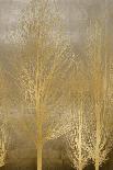 Gold Trees on Brown Panel I-Kate Bennett-Art Print