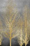 Gold Trees on Gray Panel II-Kate Bennett-Art Print