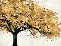 Gold Trees on Gray Panel II-Kate Bennett-Art Print