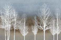 Trees on Brown and Blue-Kate Bennett-Art Print