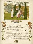 Illustration with Music, a Song of a Doll-Kate Greenaway-Art Print