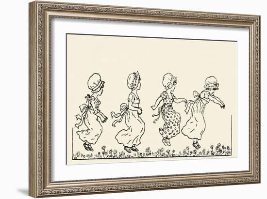 Kate Greenaway' s Marigold Garden-Kate Greenaway-Framed Giclee Print