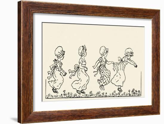 Kate Greenaway' s Marigold Garden-Kate Greenaway-Framed Giclee Print