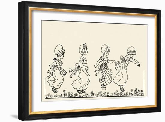 Kate Greenaway' s Marigold Garden-Kate Greenaway-Framed Giclee Print