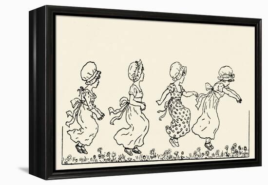 Kate Greenaway' s Marigold Garden-Kate Greenaway-Framed Premier Image Canvas