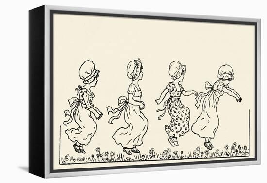 Kate Greenaway' s Marigold Garden-Kate Greenaway-Framed Premier Image Canvas