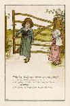 Illustration with Music, a Song of a Doll-Kate Greenaway-Art Print