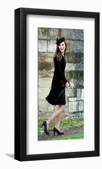 Kate Middleton, Attending Friend's Wedding-null-Framed Art Print