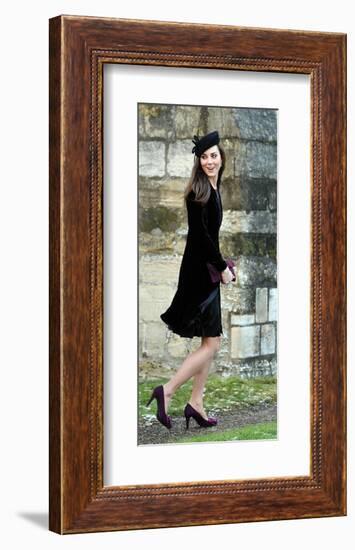 Kate Middleton, Attending Friend's Wedding-null-Framed Art Print