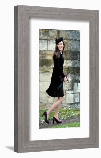 Kate Middleton, Attending Friend's Wedding-null-Framed Art Print