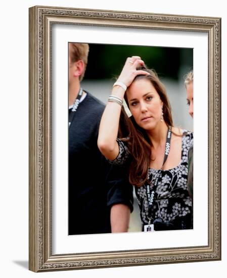 Kate Middleton enjoy in the concert in Hyde Park tonight-null-Framed Photographic Print