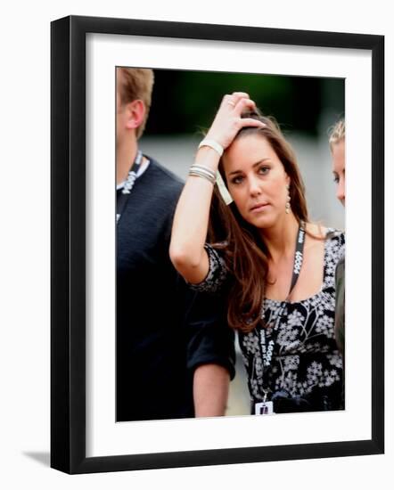 Kate Middleton enjoy in the concert in Hyde Park tonight-null-Framed Photographic Print