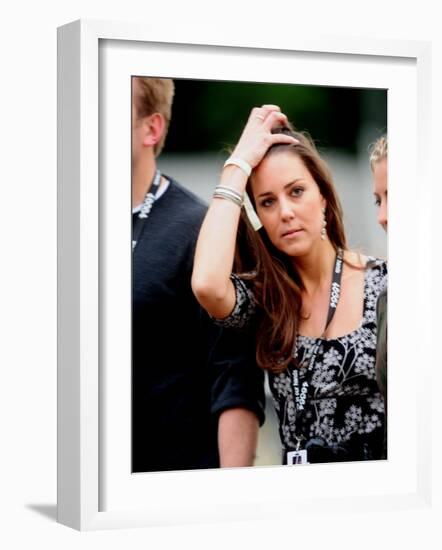 Kate Middleton enjoy in the concert in Hyde Park tonight-null-Framed Photographic Print