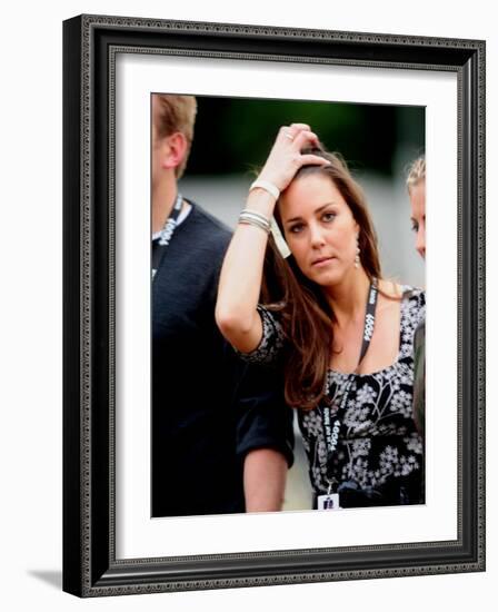 Kate Middleton enjoy in the concert in Hyde Park tonight-null-Framed Photographic Print