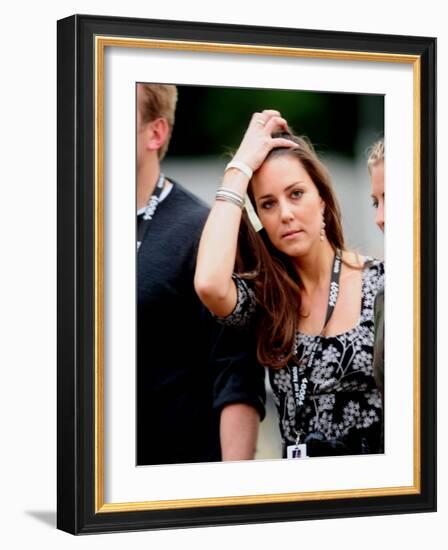 Kate Middleton enjoy in the concert in Hyde Park tonight-null-Framed Photographic Print