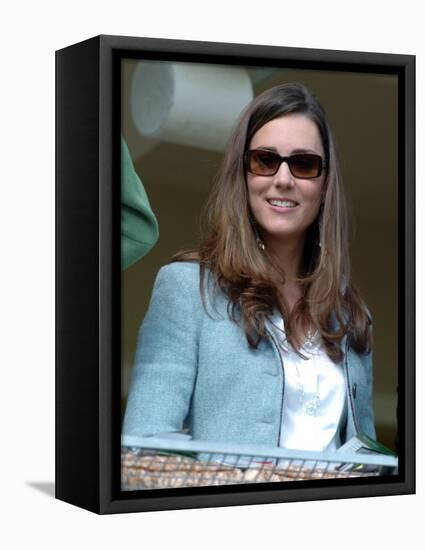Kate Middleton in the Royal box at Cheltenham racecourse, 16th March 2007-null-Framed Premier Image Canvas