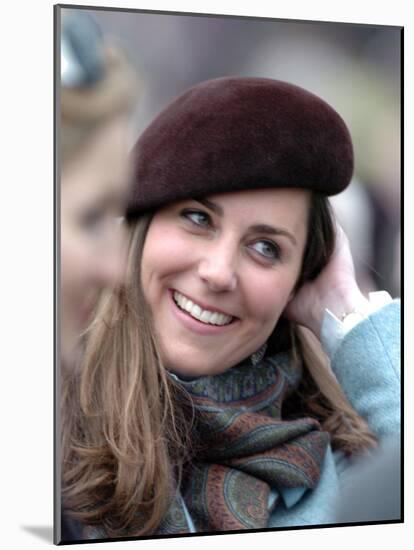 Kate Middleton in the Royal box at Cheltenham racecourse, March 16th 2007-null-Mounted Photographic Print