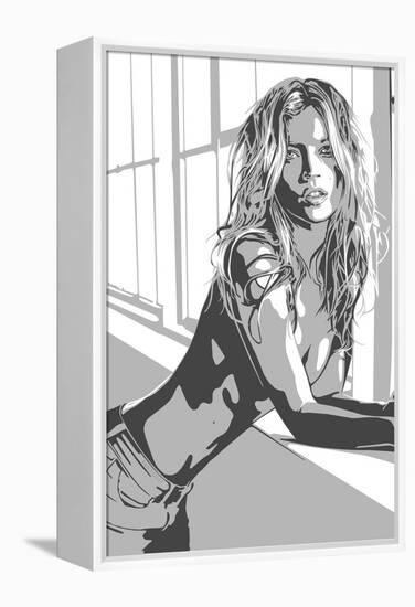 Kate Moss-Emily Gray-Framed Premier Image Canvas