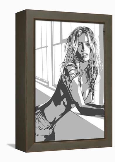 Kate Moss-Emily Gray-Framed Premier Image Canvas