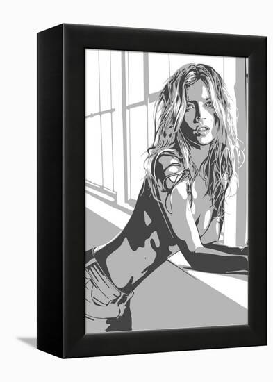 Kate Moss-Emily Gray-Framed Premier Image Canvas