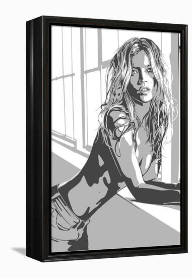 Kate Moss-Emily Gray-Framed Premier Image Canvas