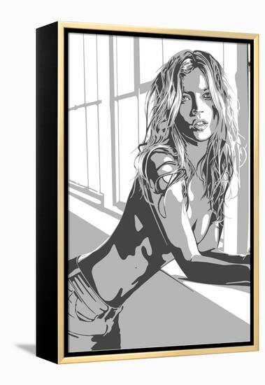 Kate Moss-Emily Gray-Framed Premier Image Canvas