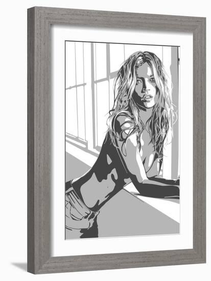 Kate Moss-Emily Gray-Framed Giclee Print