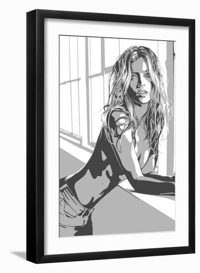 Kate Moss-Emily Gray-Framed Giclee Print