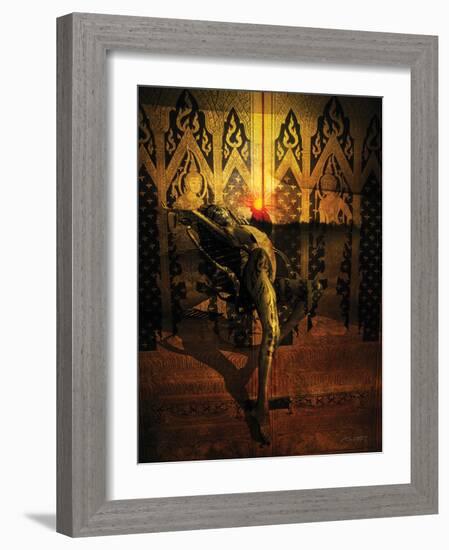 Kate Upton Temple-Daniel Stanford-Framed Art Print