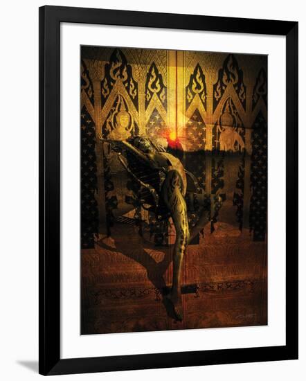 Kate Upton Temple-Daniel Stanford-Framed Art Print