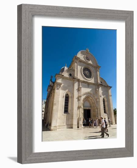 Katedrala Sv. Jakova (St. James Cathedral), UNESCO World Heritage Site, Sibenik, Dalmatia Region, C-Emanuele Ciccomartino-Framed Photographic Print