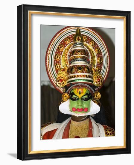 Kathakali Dancer, Kochi (Cochin), Kerala, India, Asia-Stuart Black-Framed Photographic Print