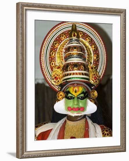 Kathakali Dancer, Kochi (Cochin), Kerala, India, Asia-Stuart Black-Framed Photographic Print