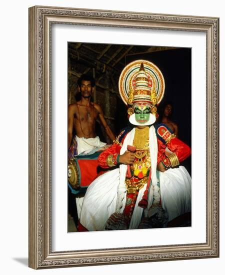 Kathakali, the Classical Dance-Drama of Kerala Region in Trivandrum, Kerala, India-null-Framed Photographic Print