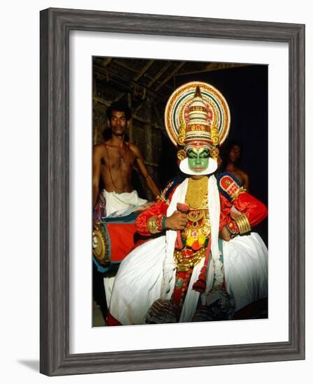 Kathakali, the Classical Dance-Drama of Kerala Region in Trivandrum, Kerala, India-null-Framed Photographic Print