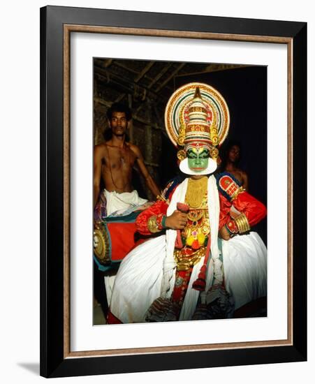 Kathakali, the Classical Dance-Drama of Kerala Region in Trivandrum, Kerala, India-null-Framed Photographic Print